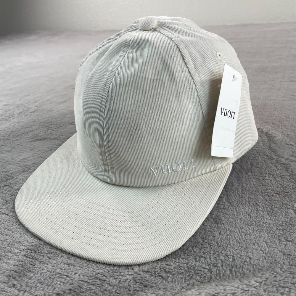 Vuori Performance Cord Corduroy Hat Men Bone Wicking Adjustable Gym Outdoors NWT